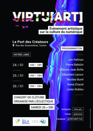 Venez découvrir Virtu[art] le 24, 25 et 26 janvier au port des créateurs !